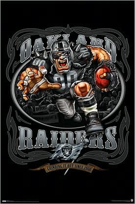 Raiders logo - Running Back 09 - Poster