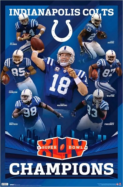 Indianapolis Colts - Super Bowl XLIV Championship - Poster