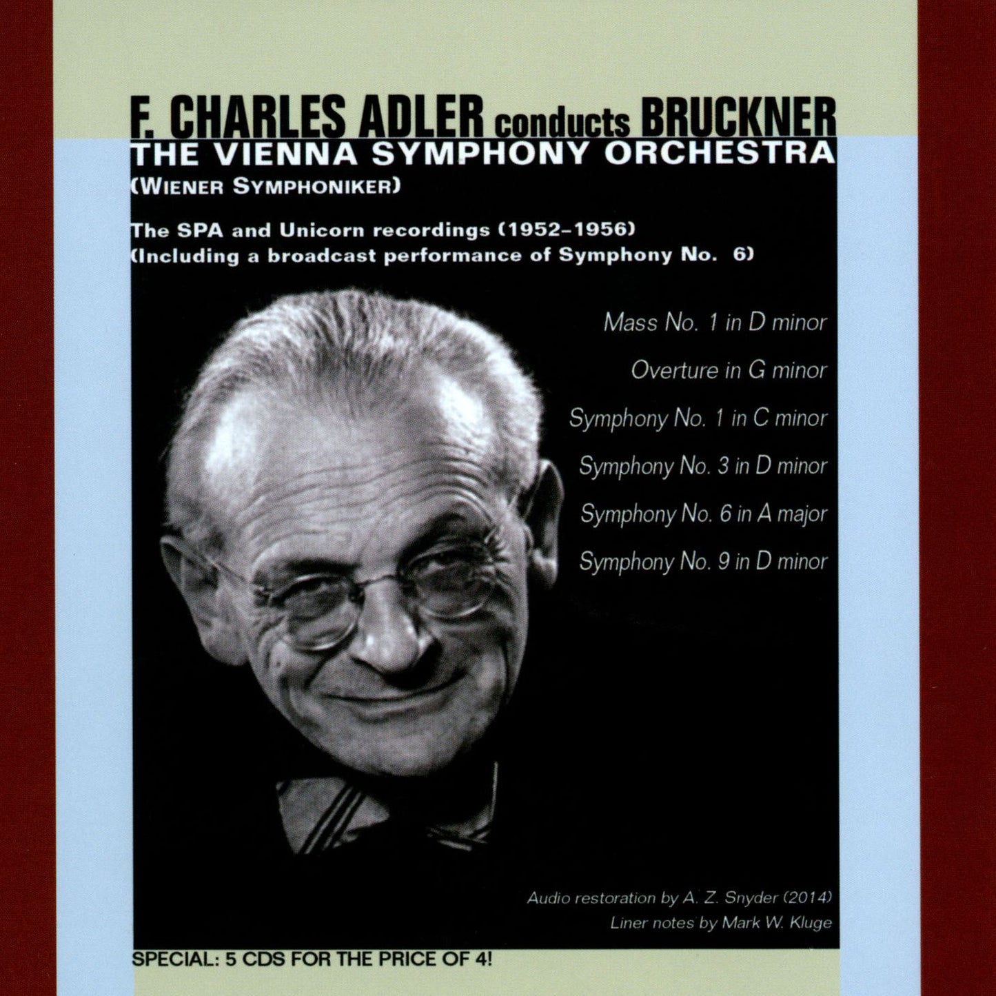 ADLER CONDUCTS BRUCKNER-MASS 1