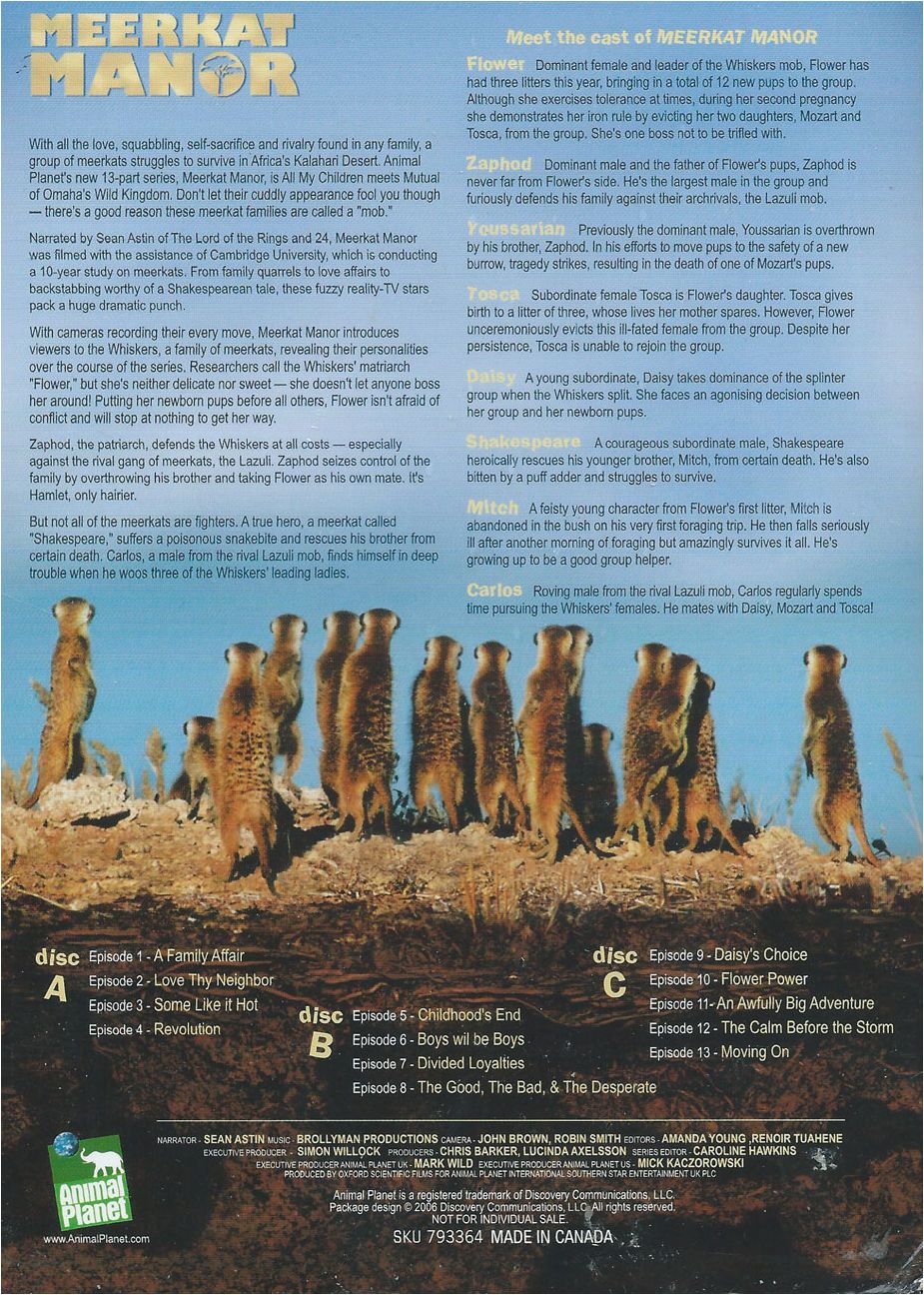 Meerkat Manor: Season One [2 Discs]