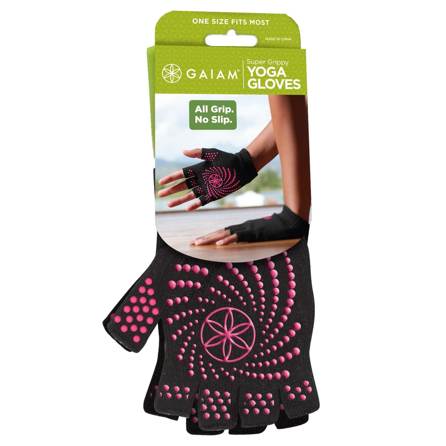Super Grippy Yoga Gloves: Pink