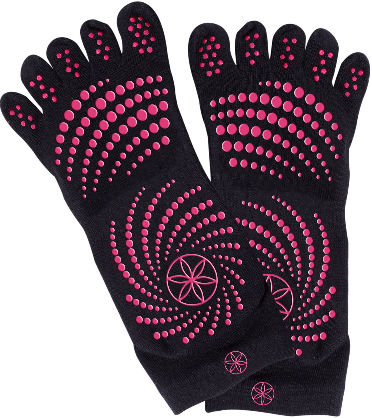 All Grip Yoga Socks: M/l Pink D