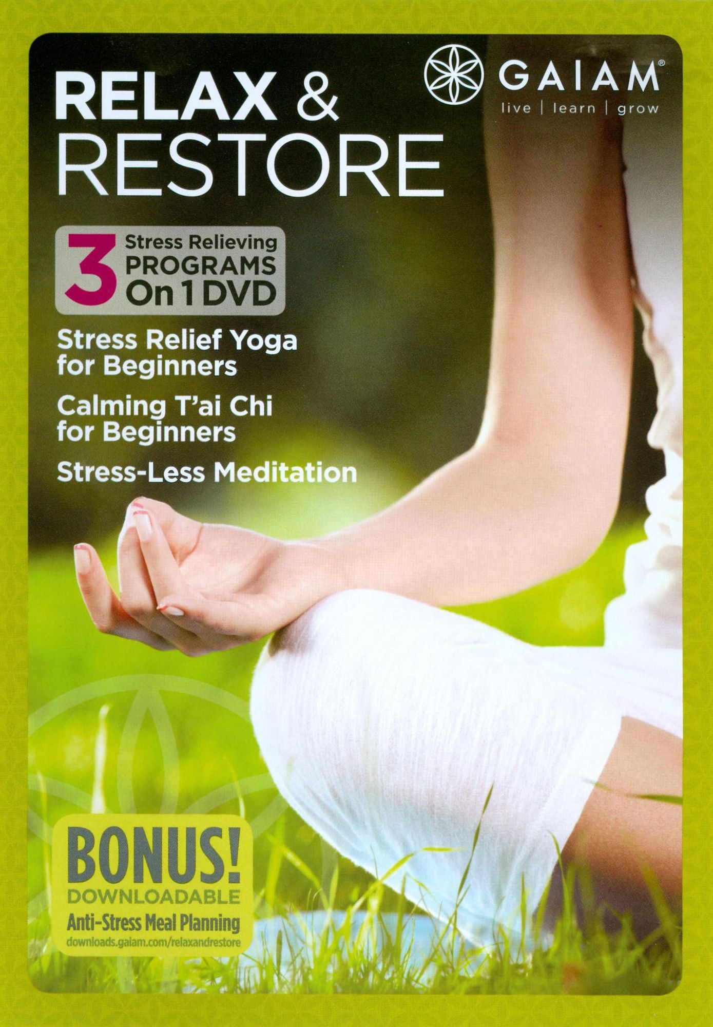 Relax & Restore: Stress Relief Yoga/Calming T'ai Chi/Stress-Less Meditation