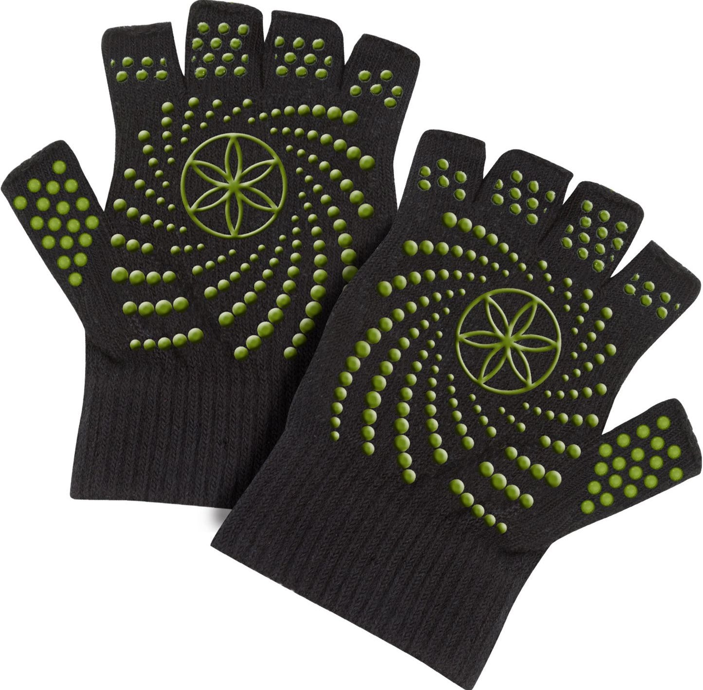 Grippy Yoga Gloves: Fern Green