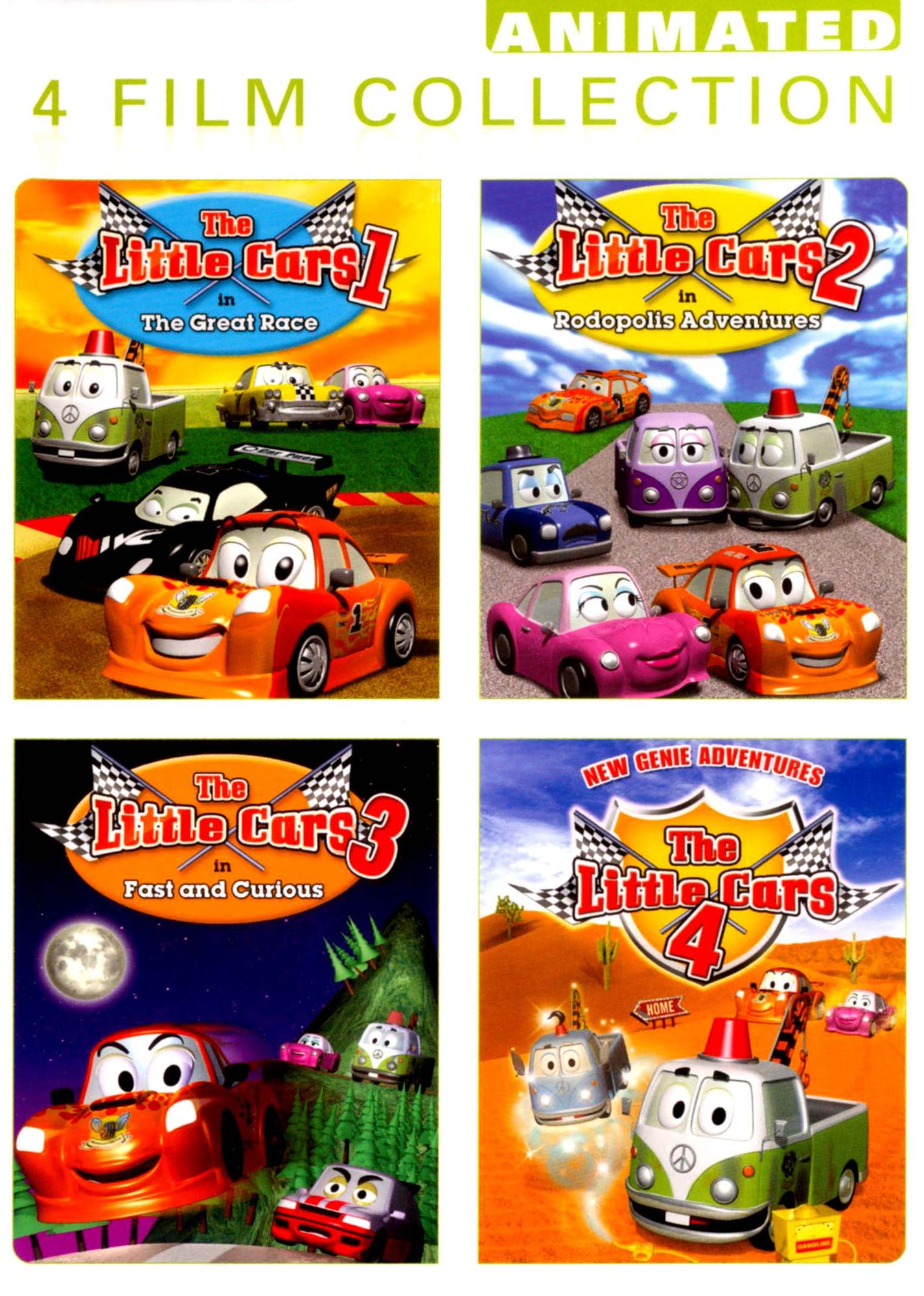 Animated 4 Film Collection: The Little Cars 1-4 [4 Discs]