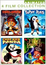 Animated 4 Film Collection: Puss in Boots/Tappy Toes/Chop Kick Panda/The Frog Prince [4 Discs]