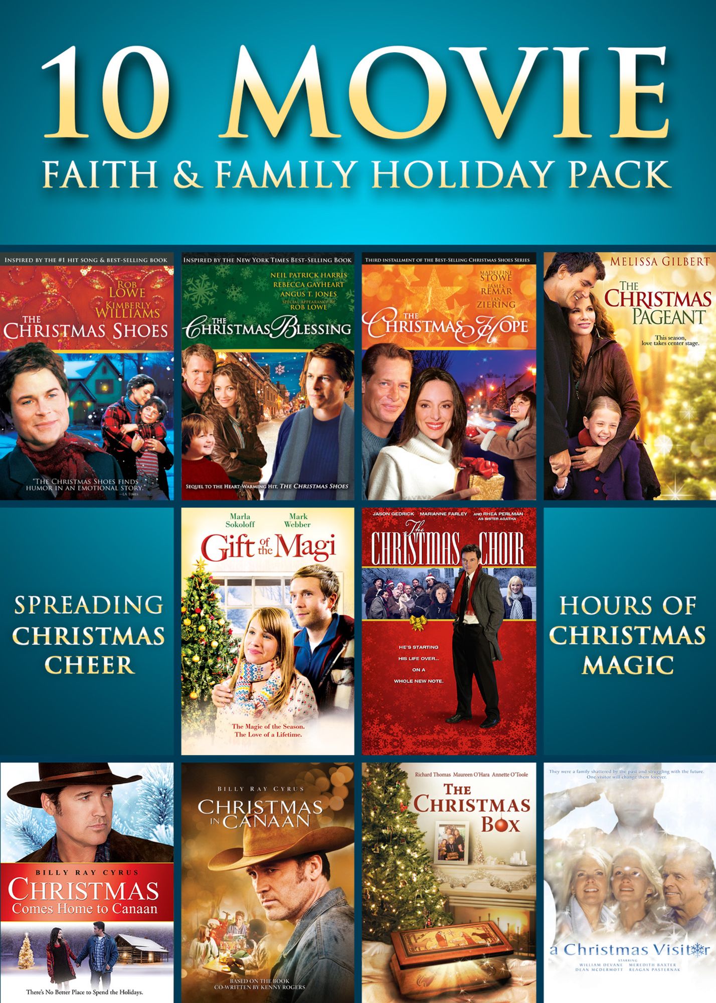 10 Movie Faith & Family Holiday Pack