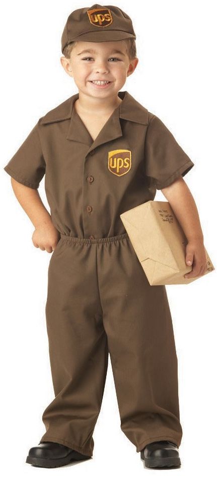 UPS Guy Toddler Costume: Size 3-4