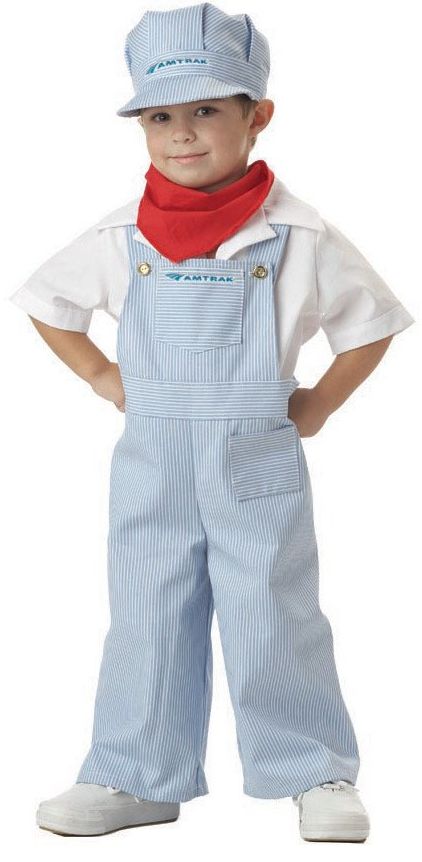 Amtrak Train Engineer Toddler Costume: Size 3-4