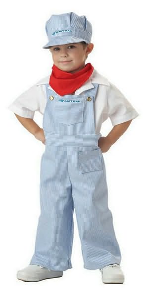 Amtrak Train Engineer Toddler Costume: Size 3-4