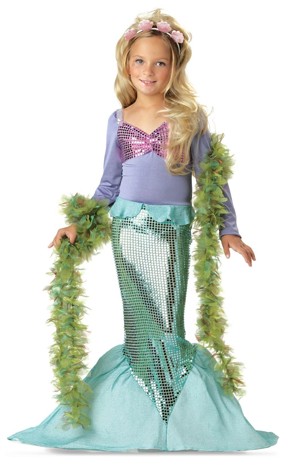 Lil' Mermaid Toddler/Child Costume: Size Toddler (3T-4T)