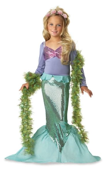 Lil' Mermaid Toddler/Child Costume: Size X-Small (4-6)