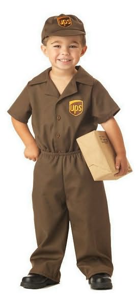 UPS Guy Toddler Costume: Size 4-6