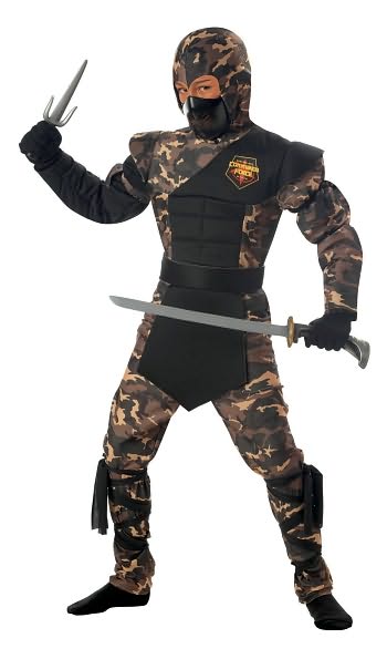Special Ops Ninja Child Costume: Size Medium (8-10)