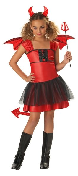 Devil Darling Child Costume: Size Small (6-8)