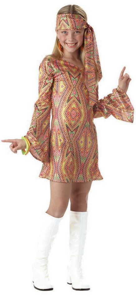 Disco Dolly Child Costume: Size X-Large