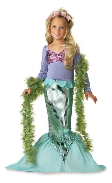 Lil' Mermaid Toddler/Child Costume: Size Small (6-8)
