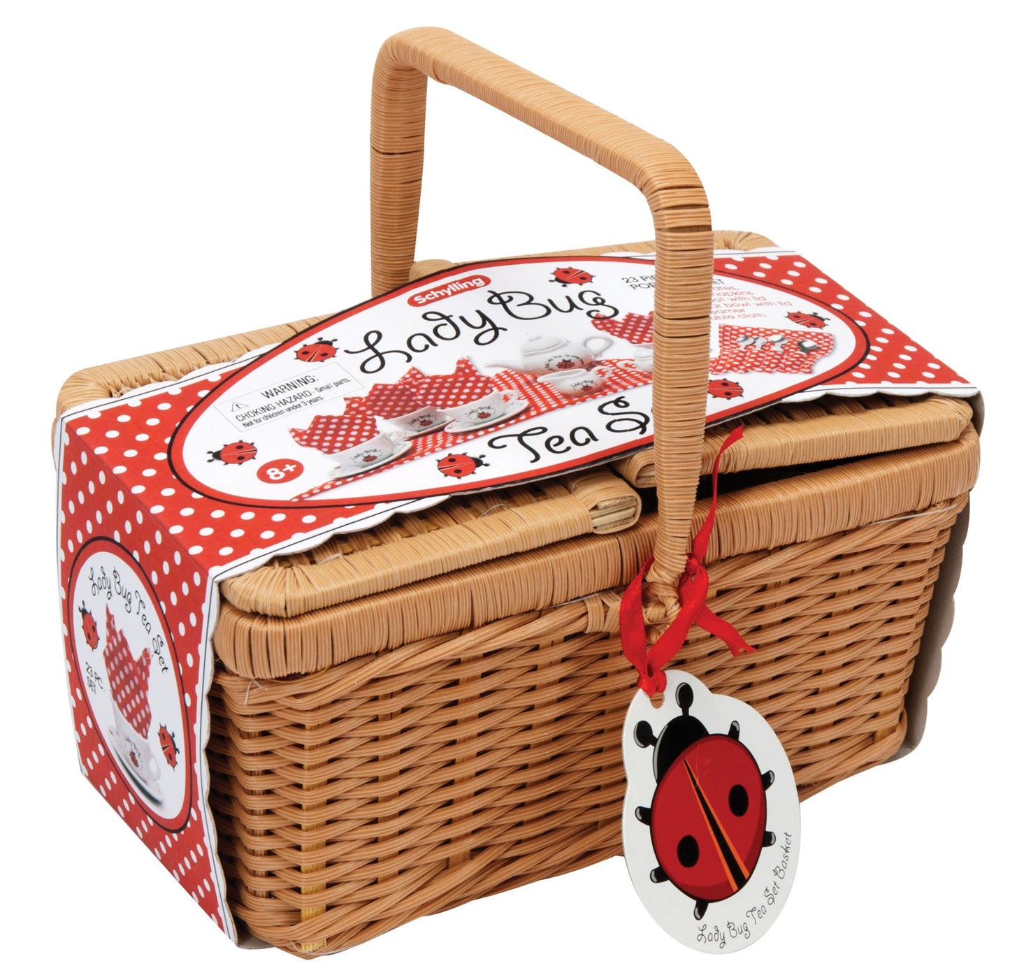 Schylling Ladybug Teaset Basket