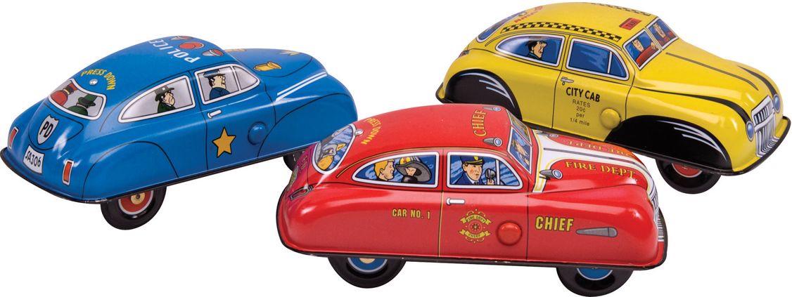 Tin Press down cars asstd