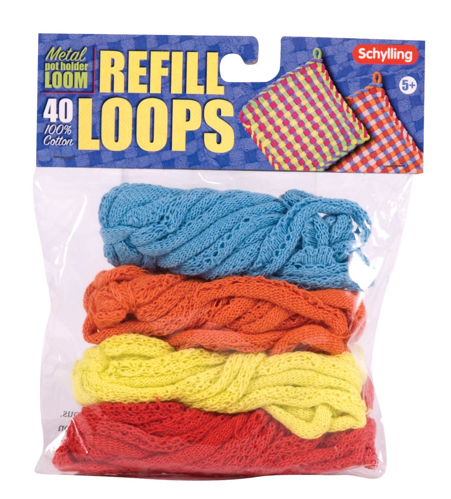Schylling Loop Refill For Metal Potholder Loom - Colors Vary