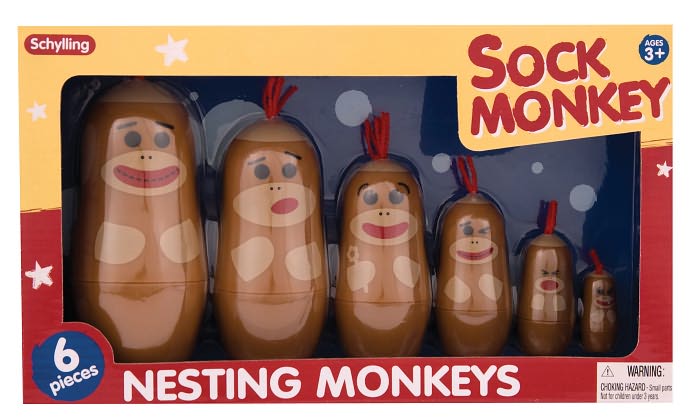 Sock Monkey Nesting Monkeys