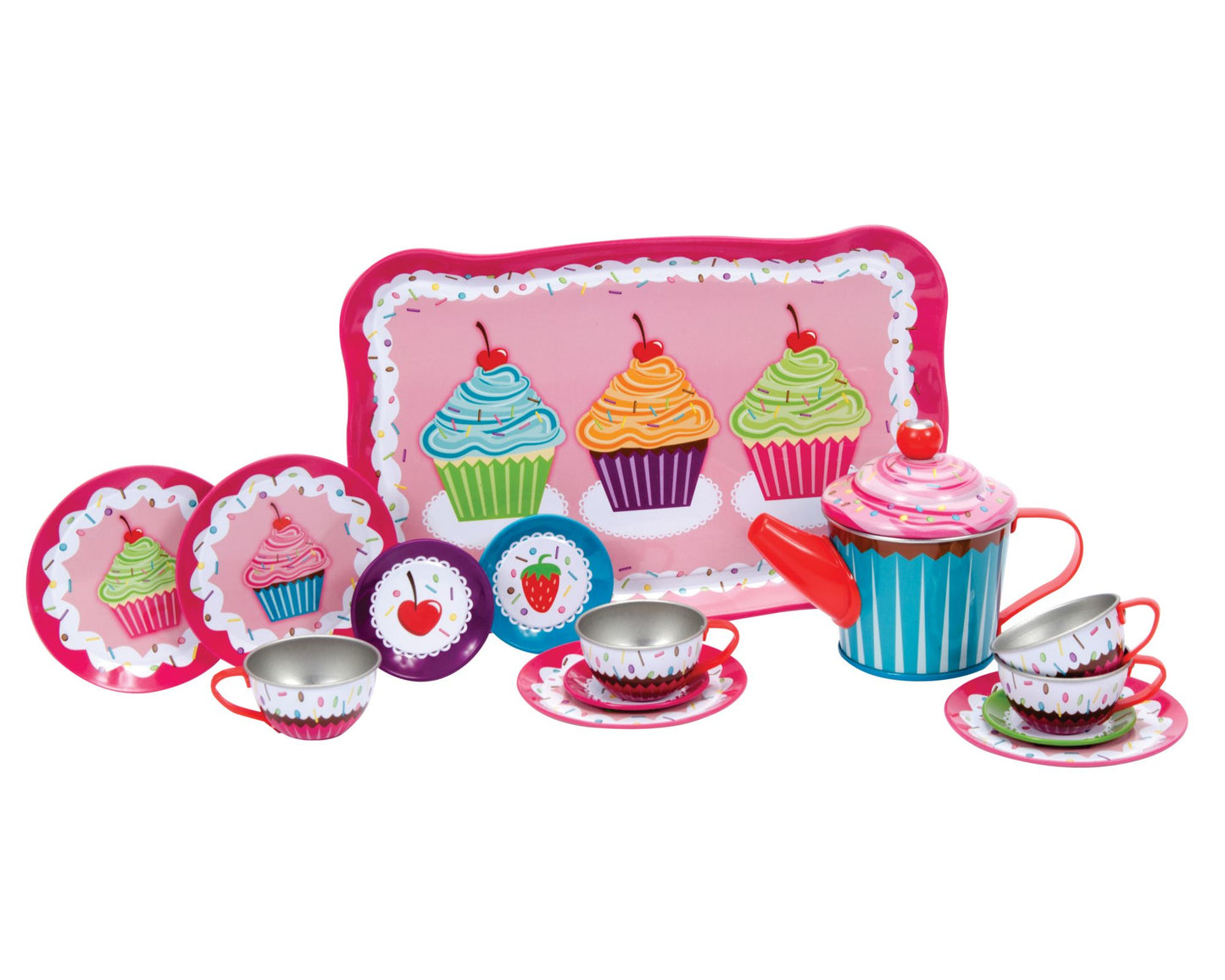 Schylling Cupcake Tin Tea Set
