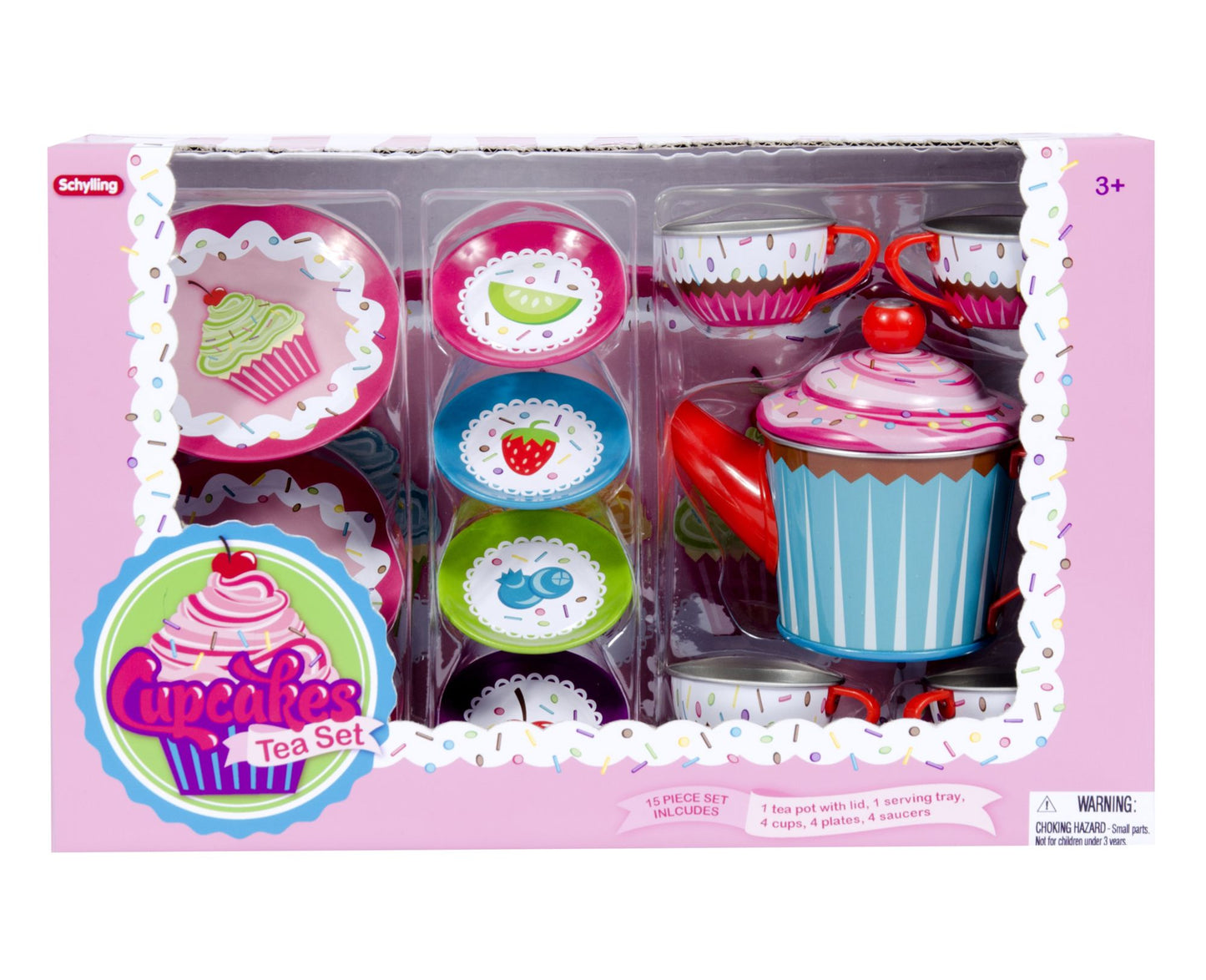 Schylling Cupcake Tin Tea Set