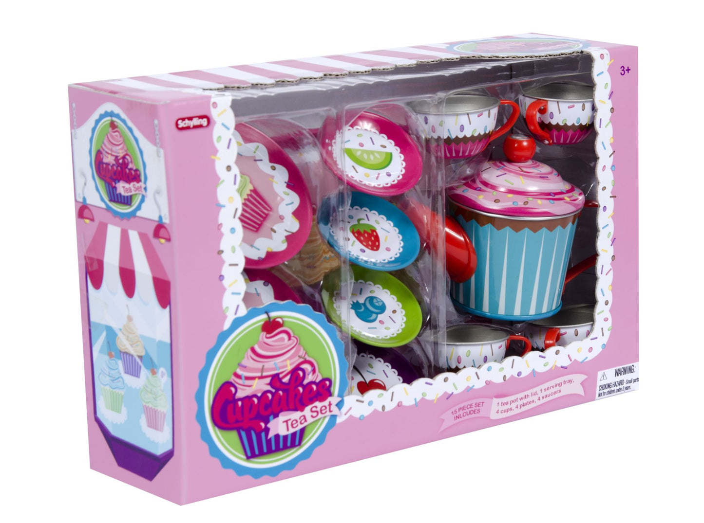 Schylling Cupcake Tin Tea Set