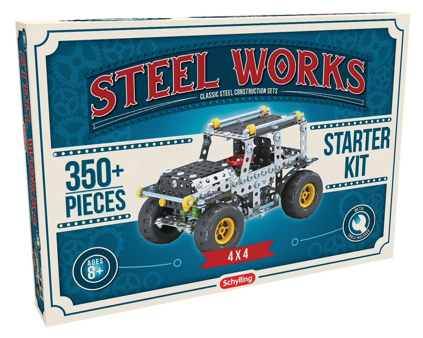 Steel Works Metal 4 X 4 Vehicle Construction Set