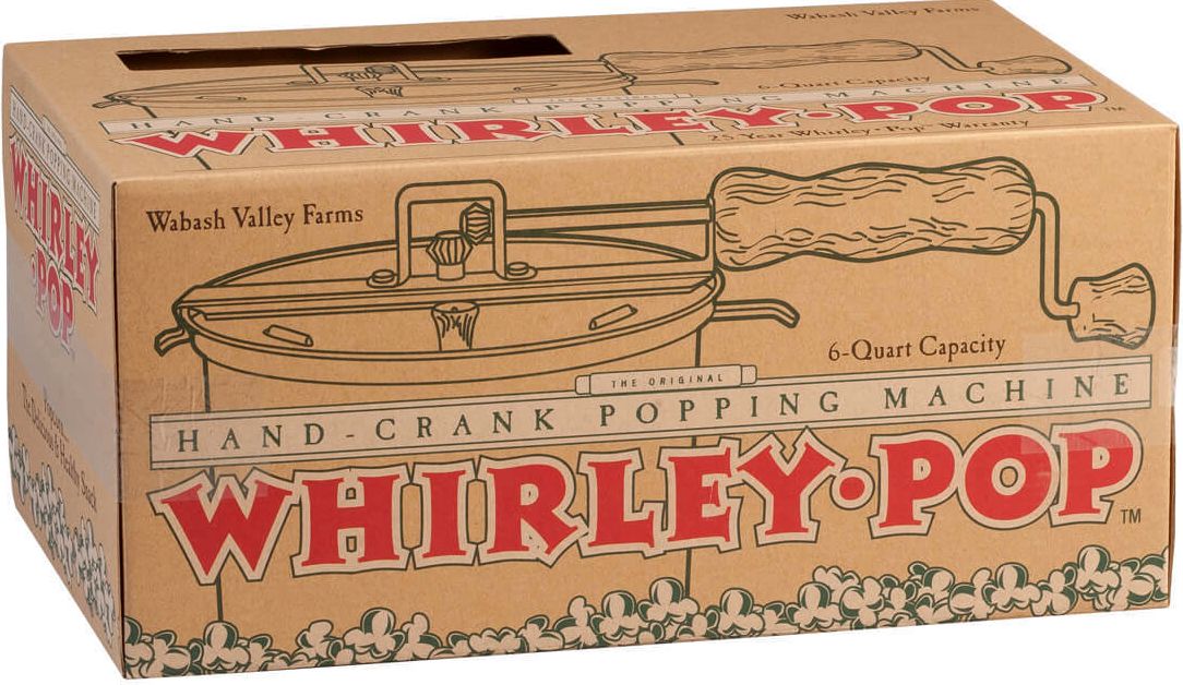 The Original Whirley-Pop Stovetop Popcorn Popper in Nostalgic Packaging