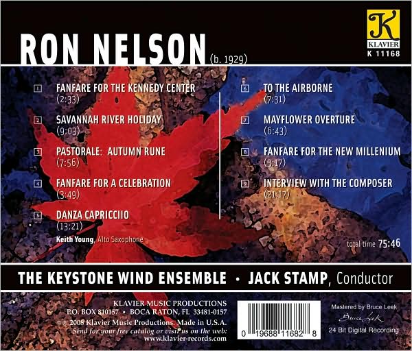 Ron Nelson: Fanfare For The Kennedy Center; Savannah River Holiday; To The Airborne