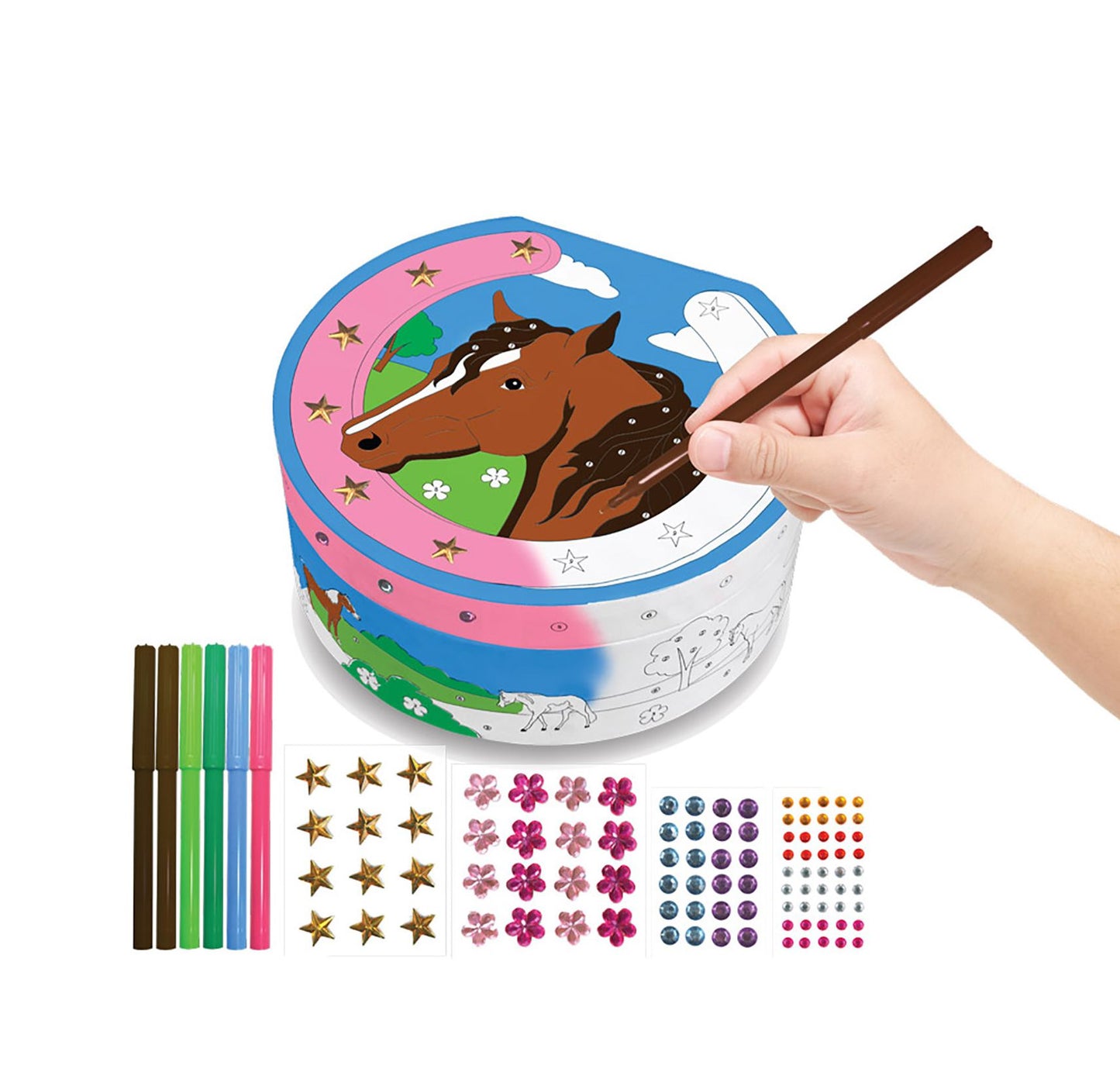 Breyer Horse Crazy Color & Decorate Treasure Box Kit