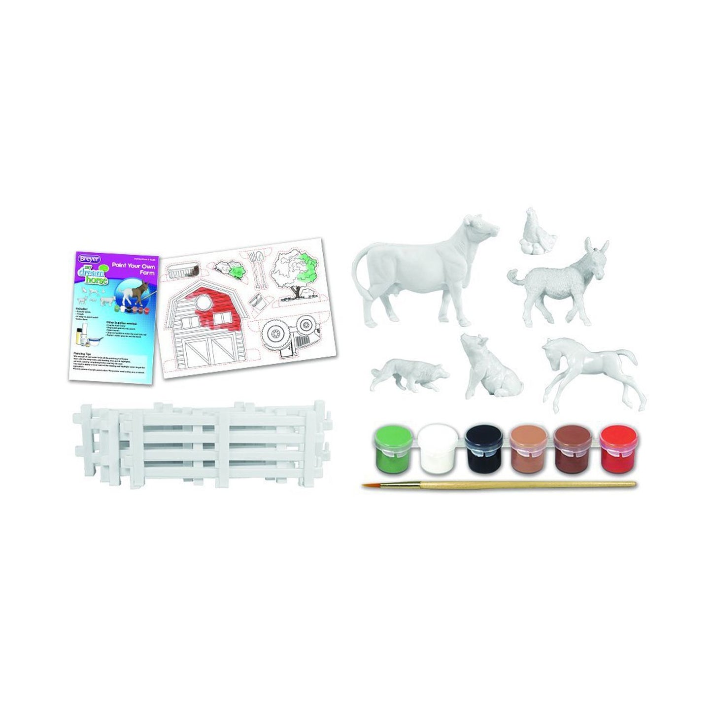 Breyer Stablemates My Dream HorsePaint Your Own Farm - 6 Animals