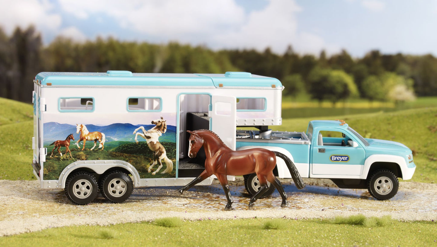 BREYER Stablemates Truck & Gooseneck Horse Trailer