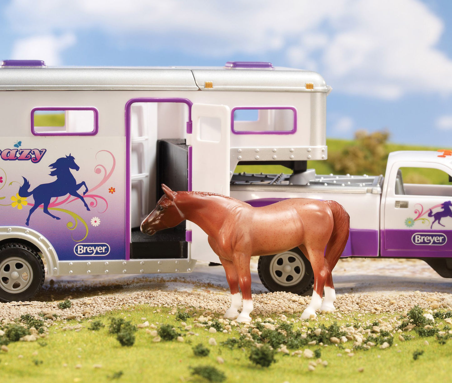 BREYER Stablemates Horse Crazy Truck and Trailer
