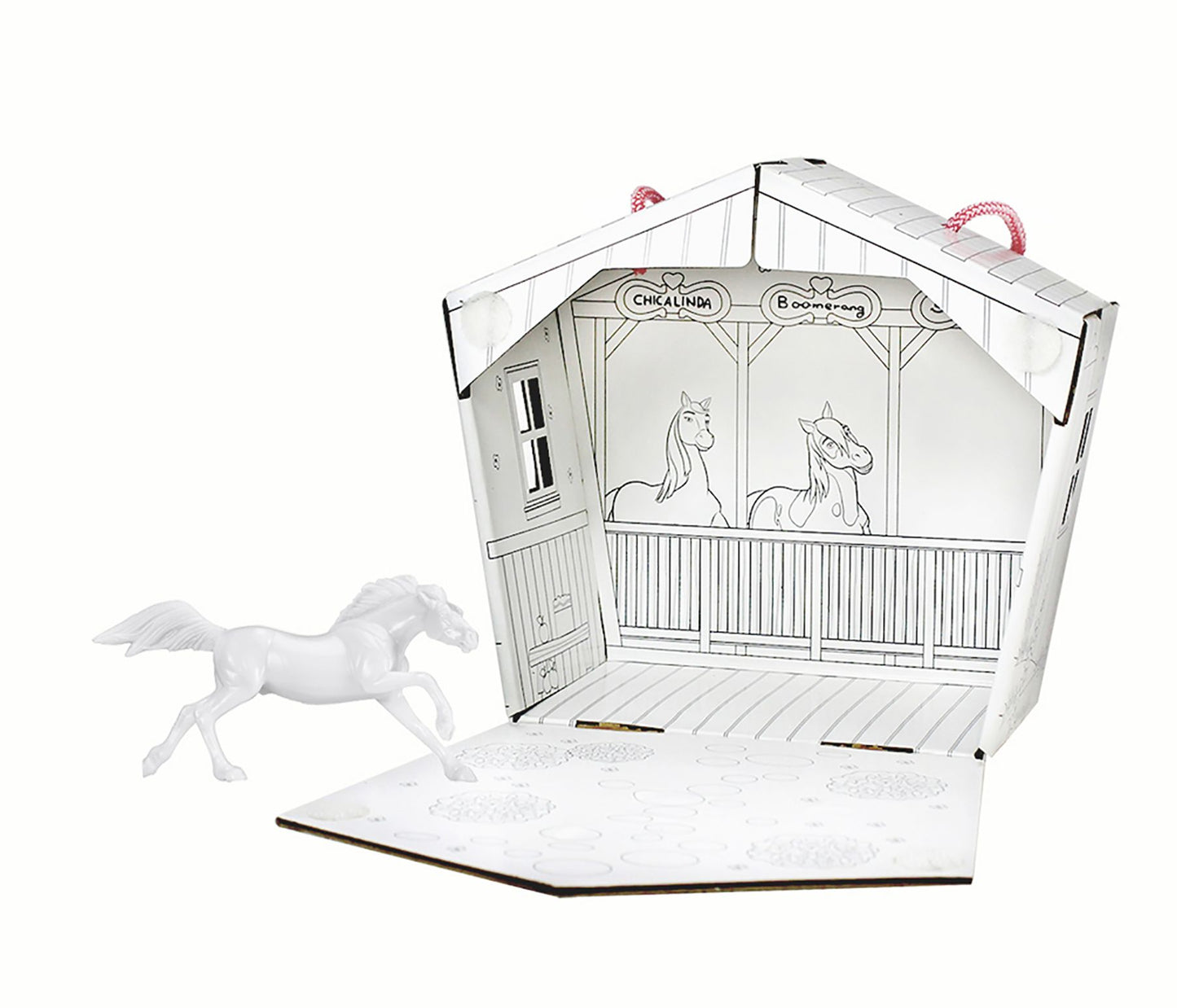 Breyer Stablemates Paint Spirit and Fold Up Stable