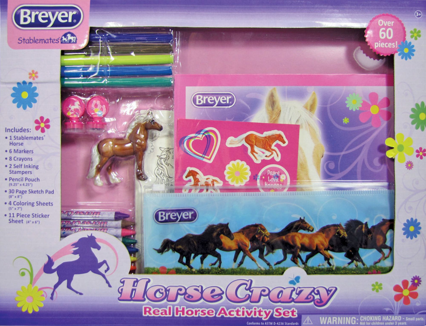 BREYER Stablemates Horse Crazy Real Horse Activity Set