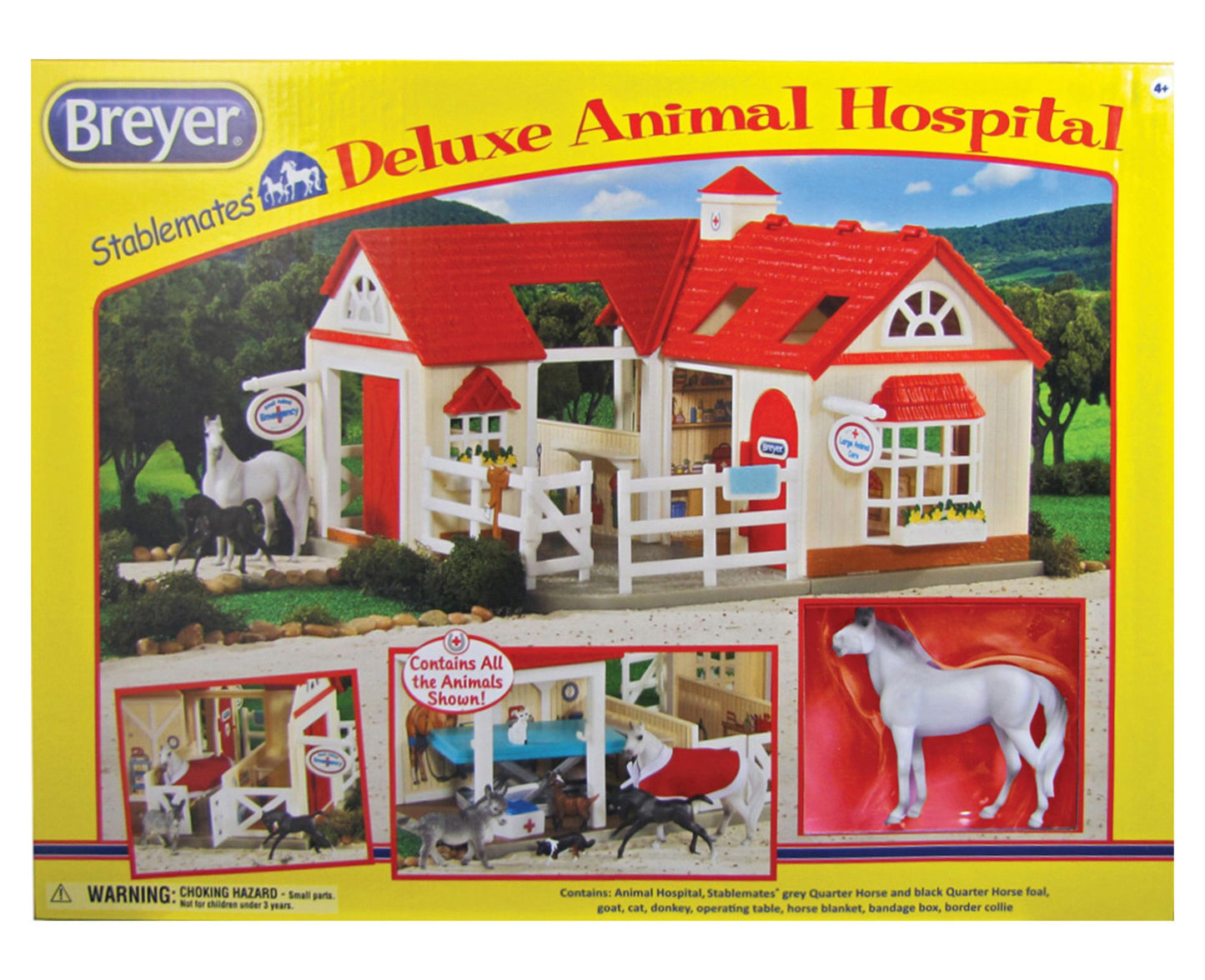 BREYER Stablemates Deluxe Animal Hospital Play Set