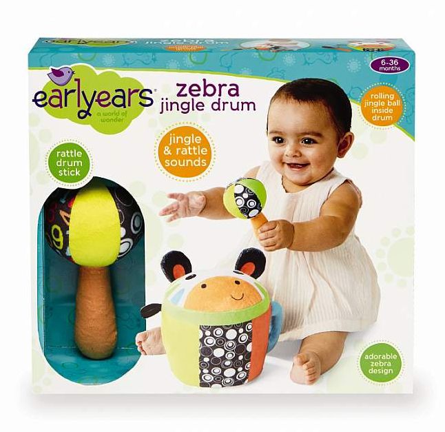 Zebra Jingle Drum