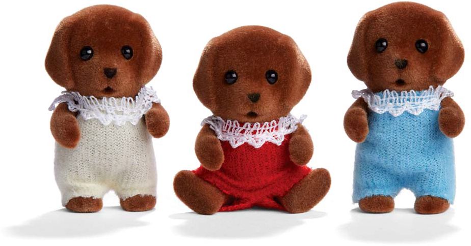 Calico Critters Chocolate Lab Triplets