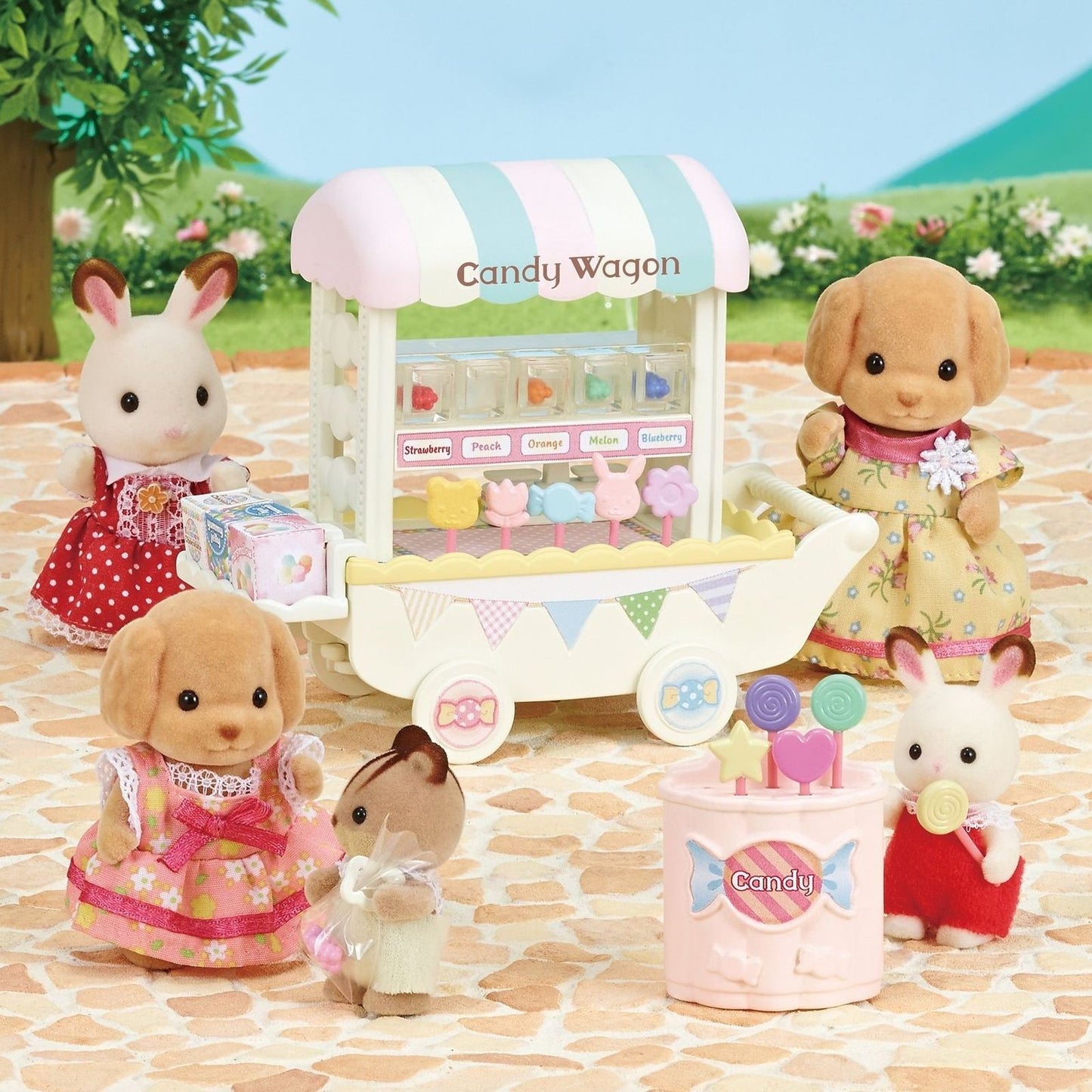 Calico Critters Fruit Wagon