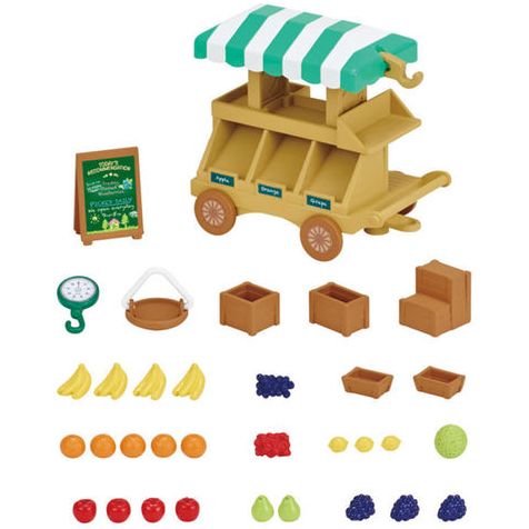 Calico Critters Fruit Wagon
