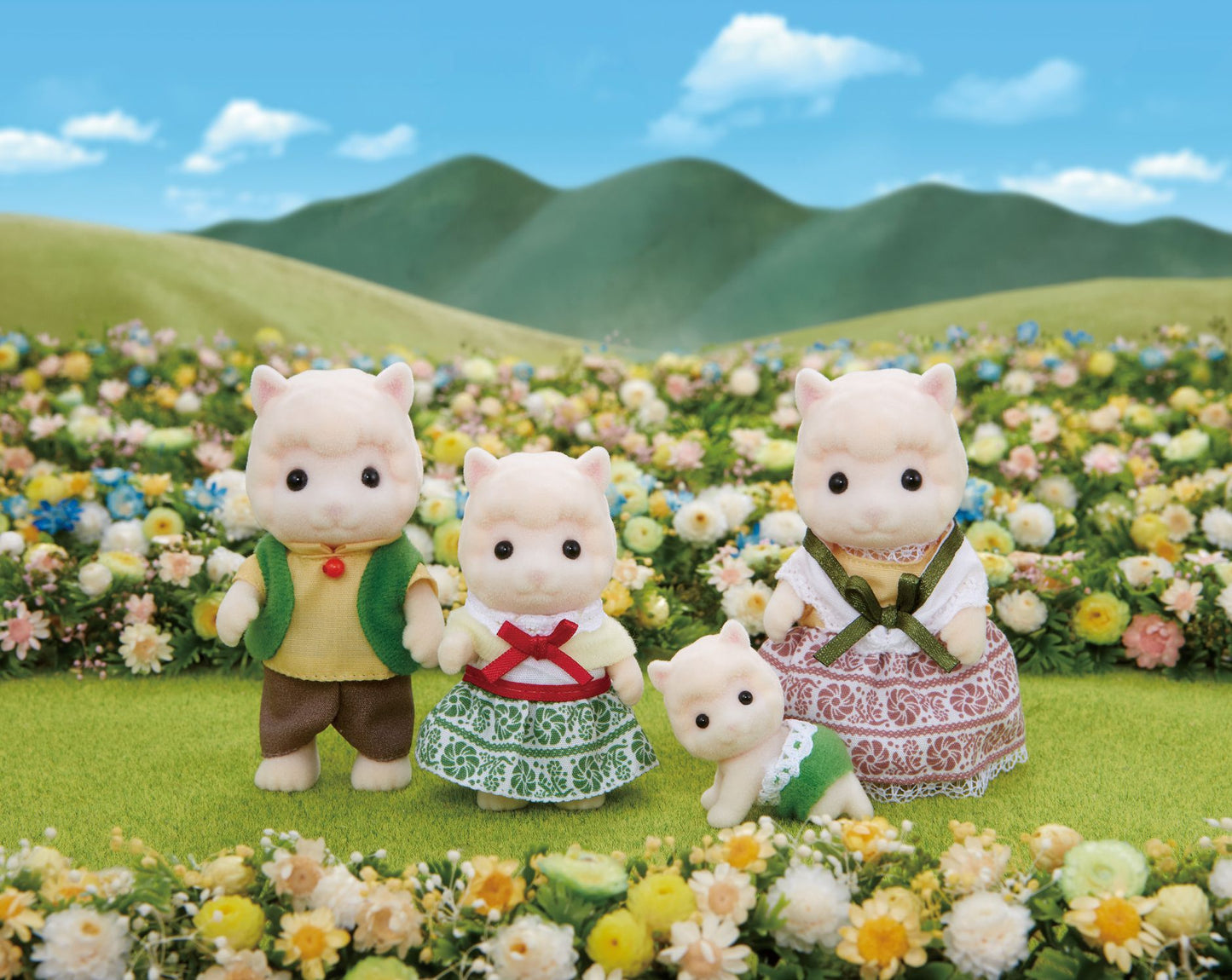 Calico Critters Wooly Alpaca Family