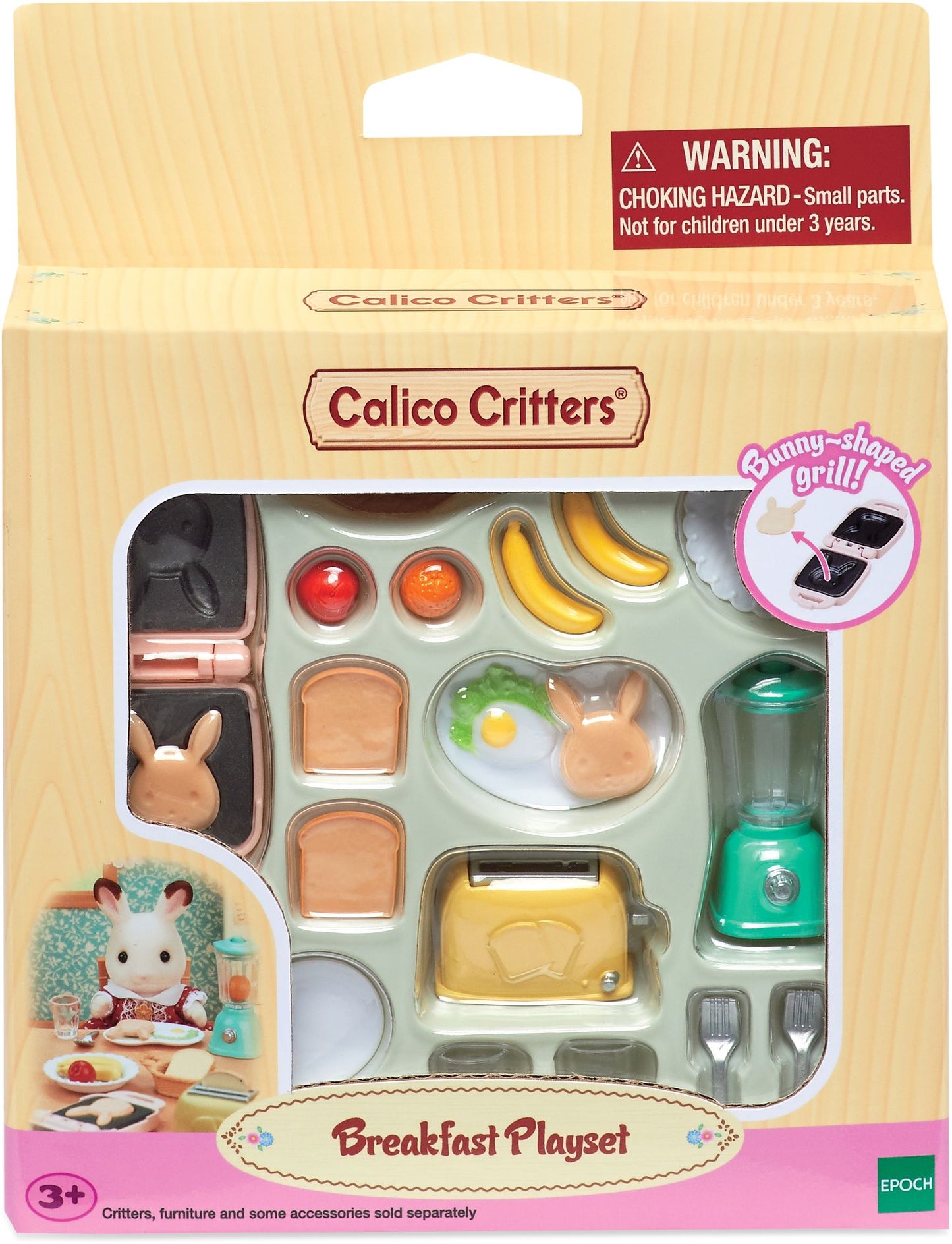 Calico Critters Breakfast Playset, Dollhouse Furniture and Accessories with "Working" Features