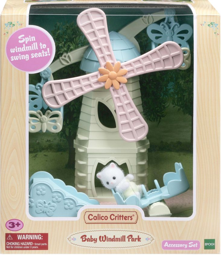 Calico Critters Baby Windmill Park, Dollhouse Playset with Figure