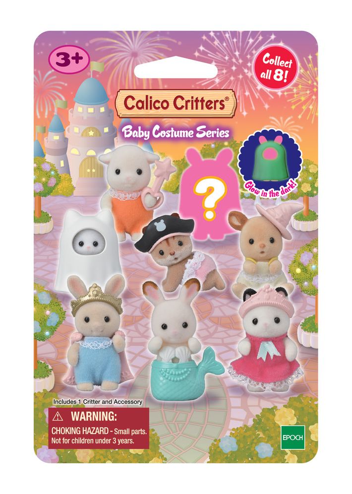 Calico Critters Baby Costume Series Blind Bags, Surprise Set including Doll Figure and Accessory