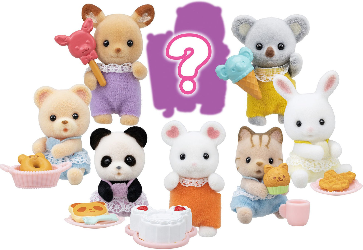 Calico Critters Baby Treats Series Blind Bags, Surprise Set including Doll Figure and Accessory