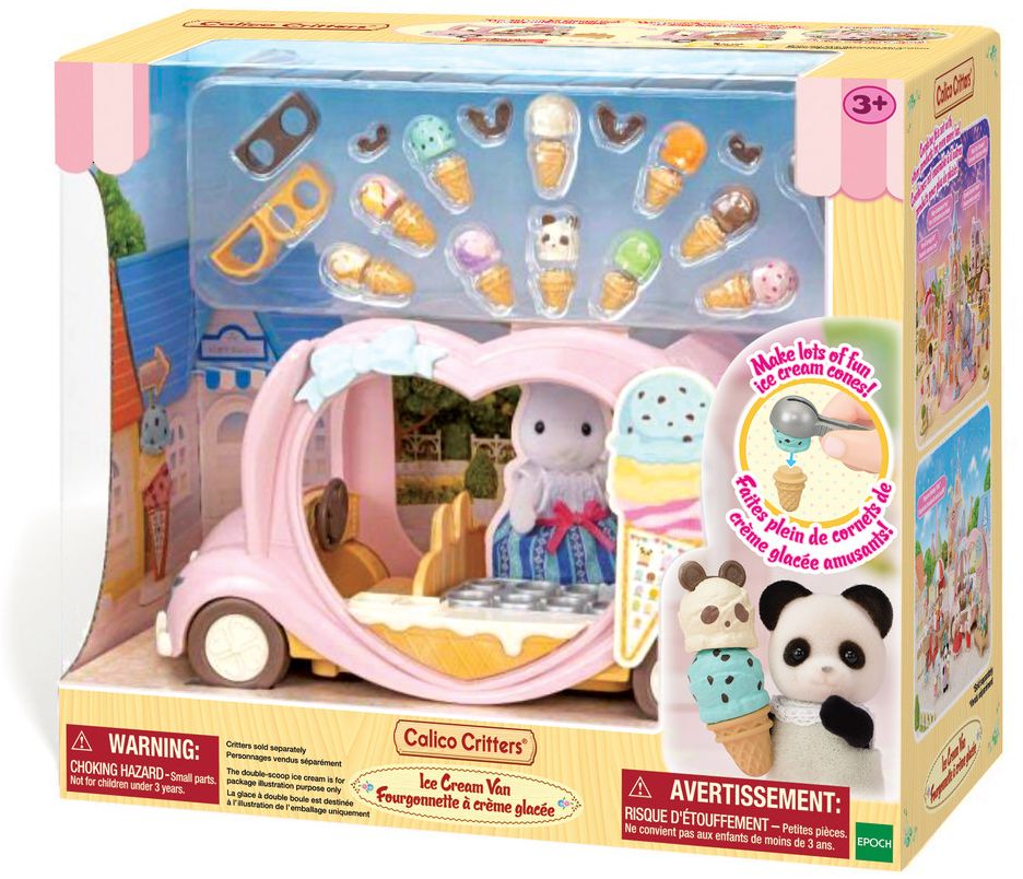 Calico Critters Ice Cream Van, Toy Vehicle for Dolls