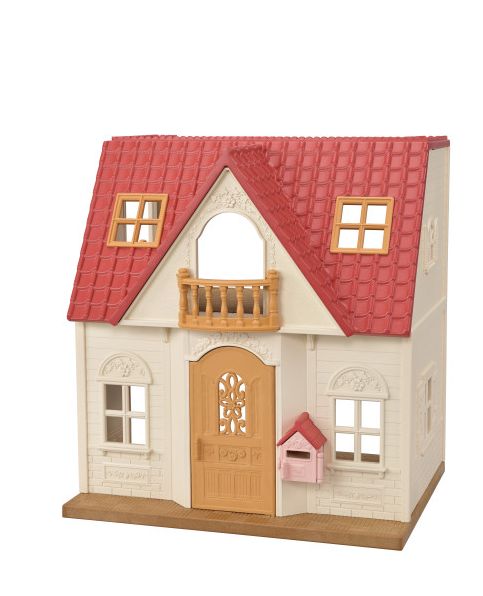 Calico Critters Red Roof Cozy Cottage, Dollhouse Playset with Figure, Furniture and Accessories