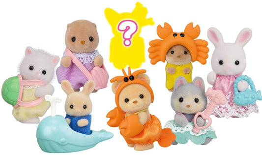 Calico Critters Baby Sea Friends Series Blind Bags, Surprise Set including Doll Figure and Accessory